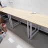 舒客艺家 电脑桌台式小户型小桌子家用学习桌写字办公书桌电竞长条桌子 木纹白架单桌100*60*74 加固电脑桌 实拍图