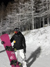 南恩NANDN滑雪镜护目镜女雪地滑雪眼镜透气高清防雾翻盖男滑雪镜 黑框日落红 实拍图