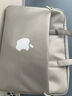 长泽苹果MacBook Air M2/M1电脑包13.6英寸笔记本Pro16/14手防水提包 中性灰-白苹果 升级气垫711 15.6英寸 实拍图