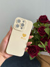 圣图朗ins风爱心luck适用16pro苹果15pro手机壳液态硅胶14promax高级感8Plus情侣套12全包13男女11防摔软 【爱心luck-古董白】液态硅胶  iPhone 16 pro 实拍图