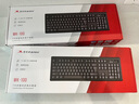 双飞燕（A4TECH) WK-100 有线键盘 办公打字用薄膜键盘笔记本外接台式电脑通用键盘104键 USB接口 黑色 实拍图