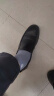 红蜻蜓男士休闲皮鞋舒适一脚蹬男士单鞋套脚鞋爸爸鞋懒人鞋WTA8640 黑色 41 实拍图
