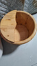 京东物流 木桶洗脚桶泡脚桶家用保温足浴桶脚盆木质按摩足浴盆 圆边桶26cm高+实木盖+足浴粉30包 实拍图