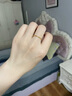 中国珠宝黄金戒指女足金素圈戒指古法光面金戒指送女友老婆情人节生日礼物 光面10圈口约0.3克（单只） 实拍图