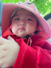 牧萌儿童防晒帽男女童防紫外线遮阳帽户外空顶渔夫帽 立体粉色萌兔 实拍图