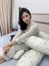 佳韵宝孕妇枕U型护腰侧睡托腹枕睡觉卧枕孕期抱枕专用神器 悠梦竹绿 实拍图