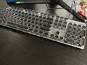罗技（Logitech） K845 有线机械办公键盘 游戏电竞 朋克复古键盘外设电脑笔记本节日礼物 diy个性键帽 K845(青轴)+经典朋克键帽-黑 实拍图