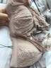 美标性感文胸女夏季无钢圈胸罩法式蕾丝三角杯内衣 粉色 70B 实拍图