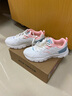 安踏女鞋运动鞋秋冬新款皮网面防泼水跑步鞋轻便防滑休闲鞋妈妈鞋子女 【热销皮面防泼水】白/蟹青/粉-4 36.5 实拍图