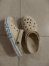 卡骆驰crocs洞洞鞋贝雅卡骆班轻便耐磨一脚蹬休闲鞋|205089 冬日白/彩色-1LI 43 (270mm) 实拍图