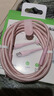 贝尔金（BELKIN）Type-C数据线USB-IF认证C-C编织快充线适用于iPad Pro苹果16/15/MacBook华为笔记本电脑安卓手机 粉色编织款2米 实拍图