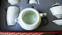 苏氏陶瓷（SUSHI CERAMICS）翡翠玉功夫茶具套装羊脂玉陶瓷三才盖碗青瓷茶壶礼盒装节日礼物 实拍图