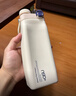 吉姆蓝杰+asu正品联名可折叠水杯便携户外露营旅行杯食品级硅胶高颜值杯子 米色1个600ml 实拍图