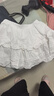 浪莎芭蕾短裙女夏季高腰显瘦纯棉a字裙荷叶边清新甜美风蓬蓬半身裙女 实拍图