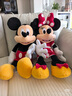 迪士尼（Disney）经典米奇米妮毛绒玩偶玩具大号公仔抱枕儿童生日送女生情侣礼物 米奇红色中号+米妮红色中号 实拍图