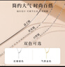 老银匠s925银万能针式项链小孔穿串珠链女夏季银链子抽拉素链可调节裸链 实拍图