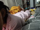 初贝（CHUBEI）大童睡袋婴儿宝宝小学生儿童成人春秋冬薄加厚连体睡衣分腿防踢被 中厚有脚套粉红色 4XL建议身高125-140（145码） 实拍图