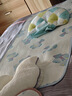 babycare婴儿凉席宝宝透气吸汗婴儿床冰丝席儿童水洗泡泡树蓝56*100CM 实拍图