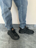 森馬男鞋2025秋季新款休闲百搭老爹鞋男士跑步运动鞋子青少年轻便软底 黑金单鞋 40 实拍图