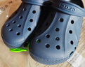 卡骆驰crocs洞洞鞋贝雅男鞋女鞋轻便耐磨一脚蹬拖鞋休闲鞋|10126 白-100 36 /37(220mm) 实拍图