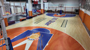 欧百娜篮球场地垫室内篮球场地胶球馆定制pvc塑胶地板运动地胶木纹地垫 【基础促销款】XLD-橘皮纹3.5mm 实拍图