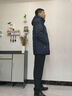 波司登（BOSIDENG）2025新款羽绒服男款90绒通勤短款防风连帽保暖外套B250245121XS 【店长推荐】黑黛青|5177 M 175/92A 实拍图