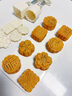 杰凯诺 手压式50g绿豆糕模具 月饼模 冰皮月饼模具 双压模+8个花片 实拍图