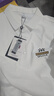 花花公子（PLAYBOY）高档100%纯棉夏季短袖t恤男士高档翻领polo衫透气吸汗休闲上衣 短袖YW7702白色 XL 175建议135-150斤 实拍图