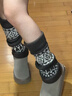 莫代尔羊毛袜子女秋冬季费尔岛保暖雪地靴腿套女日系搭配打底裤堆堆袜套 实拍图