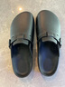 远港外穿勃肯凉拖鞋夏防滑情侣包头洞洞鞋 黑色 39-40【标准码】 实拍图