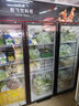 新飞（frestec）展示柜冷藏保鲜柜酒水饮料冰柜双开门冷藏柜酒店冷藏保鲜柜超市直冷玻璃门风冷无霜冰箱立式冷柜 大三门黑红上机1300L【4D风冷无霜】1.8米 实拍图