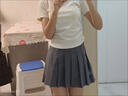 oein 【明日达】百褶裙短裙黑色半身裙jk裙子灰色可爱短裙夏季校供感 灰色 百褶裙 M码（90-100斤） 实拍图