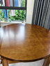 鲁菲特餐桌家用中式实木餐桌椅组合可伸缩餐桌方圆两用饭桌家用客厅餐桌 胡桃色（1.20米） 一桌4椅 实拍图
