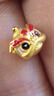 明牌珠宝新年礼物  足金3D硬金黄金小吉狮舞狮转运珠女AFP0396定价 足金 约0.25-0.36克 实拍图