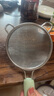 炊大皇 双耳漏勺细网304不锈钢滤网勺豆浆过滤网筛婴儿辅食 绿小号26目 实拍图