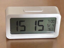 得力（deli）儿童节礼物充电电子闹钟背光家用学生儿童温湿度计床头钟开学升学必备白 LE103A 实拍图