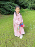 牧萌儿童雨衣男童女童小学生雨衣全身小孩宝宝幼儿园上学带书包位雨披 粉色独角兽【按扣款】 2XL（建议身高120-130cm） 实拍图