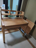 源氏木语儿童升降实木学习桌北欧写字桌家用【橡木书桌0.9m+矮上架】 实拍图