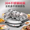 惠当家（Hui Dang Jia）电饼铛家用无涂层电煎锅多功能电热锅水煎包锅烙饼锅早餐机电煮锅304不锈钢锅HDJ-34A-16国家补贴 实拍图