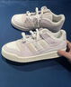 adidas「T头鞋」VL COURT复古休闲板板鞋德训鞋男女阿迪达斯轻运动   蓝色/亮白/树脂黄   43 实拍图