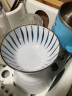 亿嘉 陶瓷饭碗日式釉下彩水果碗微波炉碗家用碗 兰草4.5英寸饭碗4只装 实拍图