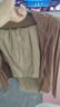 蕉下（beneunder）防晒衣女凉感修身AL11924短款辣妹防晒服女外套板栗咖XL 实拍图