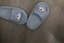 朴西儿童拖鞋室内居家浴室防滑外穿2025男女童夏季新款小熊凉拖鞋 浅水蓝 【萌趣小熊造型】 32  -34 (210mm) 实拍图