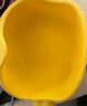 COOKSS婴儿辅食碗套装叉勺宝宝吃饭多功能儿童餐具防摔便携吸盘碗柠檬黄 实拍图