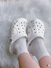 卡骆驰crocs洞洞鞋贝雅男鞋女鞋轻便耐磨一脚蹬拖鞋休闲鞋|10126 白-100 36 /37(220mm) 实拍图