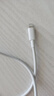 罗马仕苹果充电线2.4A快充数据线适用iPhone14Promax/13/11/X/XR/8/6s手机车载充电线iPad/Air 1米白 实拍图