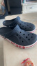 crocs卡骆驰洞洞鞋贝雅卡骆班轻便耐磨一脚蹬休闲鞋|205089 深蓝/辣椒红-4CC 43 (270mm) 实拍图