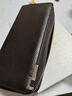 铂士顿保罗钱包男士真牛皮长款大容量多卡位皮夹子防盗刷手拿包新年送老公 棕色荔枝纹603 实拍图