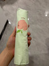 天堂 防紫外线阳伞三折 遮阳伞黑胶防晒伞蜜桃图案晴雨伞 浅绿 实拍图