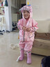 牧萌儿童雨衣男童连体套装防水全身幼儿园女孩小童 樱花独角兽 L 实拍图